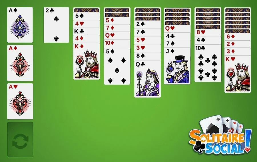 Addiction solitaire green felt